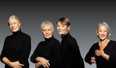Redgrave, Dench, Jackson & Mirren. Photo:Terry ONeill